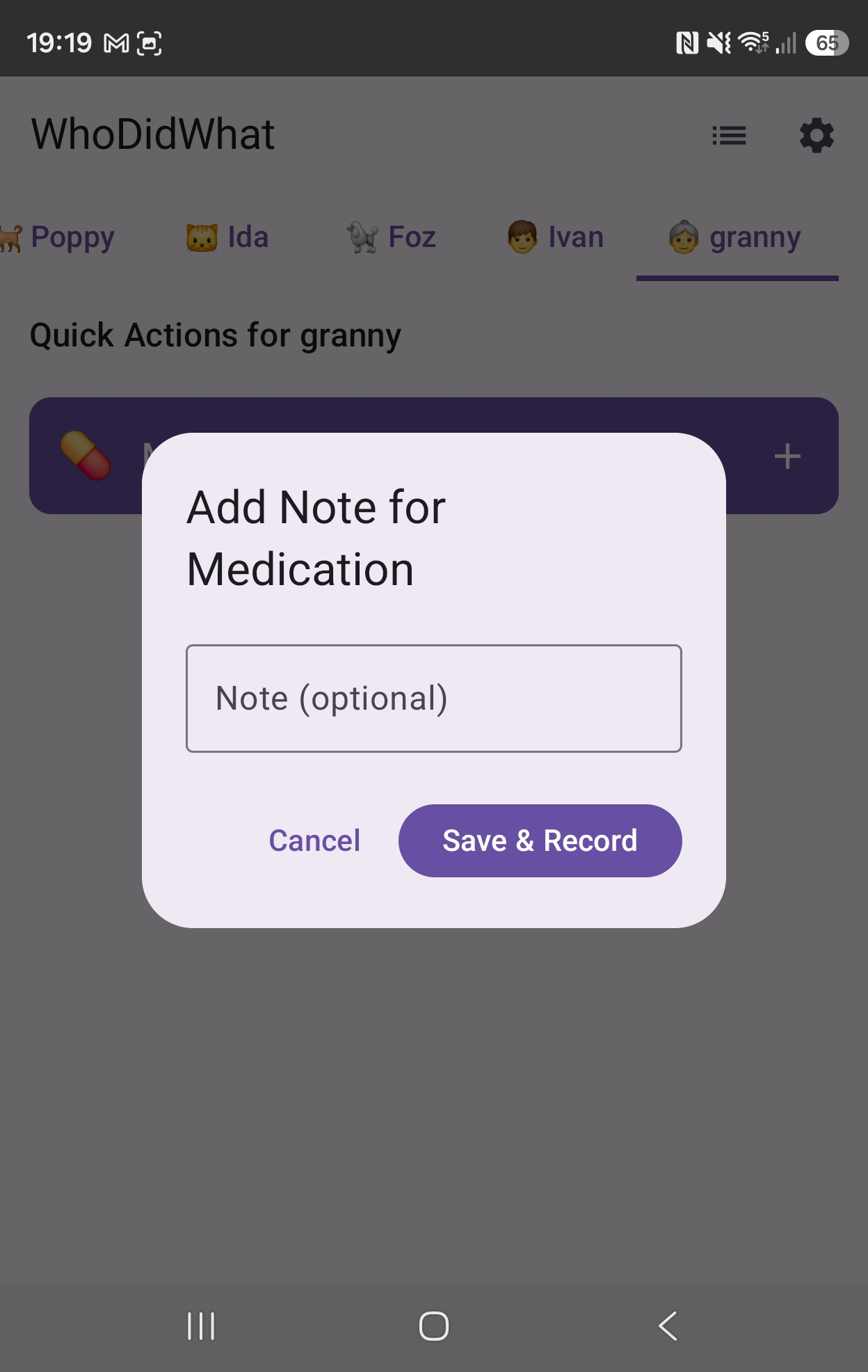 Notes Feature