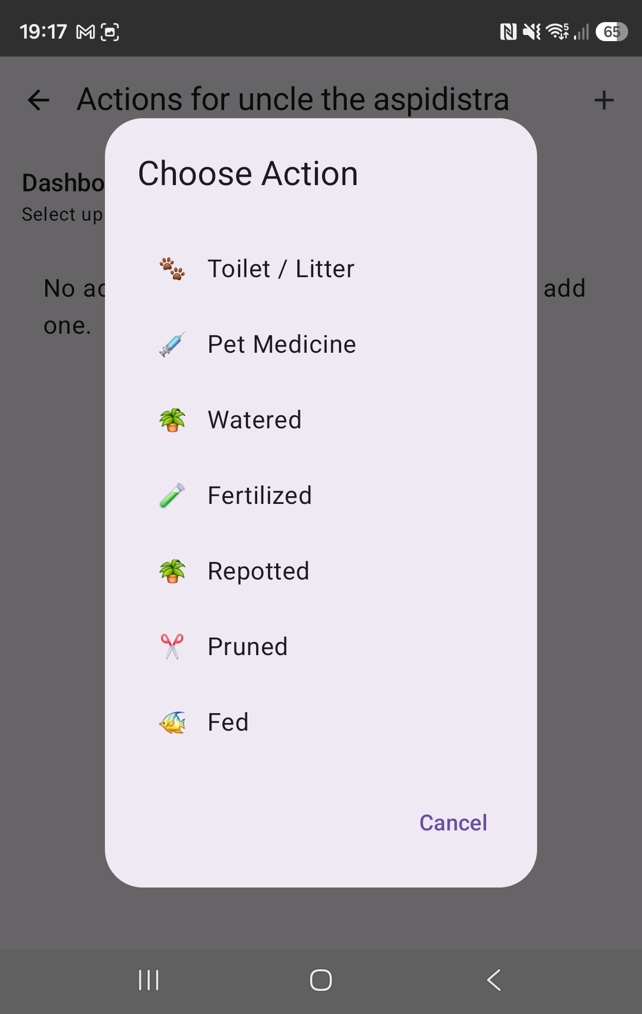 Action Picker